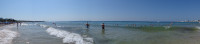 Панорама неспокойного в последний день Средиземного моря (Μεσόγειος θάλασσα).
