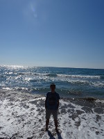 Эгейское море (Αιγαίο πέλαγος) на Родосе (Ρόδος) более беспокойное, чем Средиземное (Μεσόγειος Θάλασσα), которое на другой стороны острова.