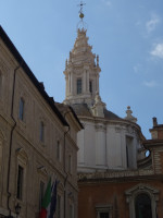 Случайно обнаруженная Церковь святого Иво к мудрости (Chiesa di Sant’Ivo alla Sapienza, 1660), подход к которой на тот момент не был найден.