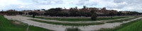 Панорама Большого цирка (Circus Maximus) – самого обширного ипподрома Древнего Рима, вмещавшего 250 тысяч зрителей.