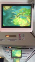 Boeing 757-200. Дисплей подтверждает, что мы пролетаем над испанскими Пиренеями.