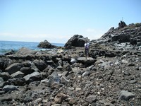 Пуэрто-де-Сантьяго (Puerto de Santiago). Дикий берег каменного острова вулканического происхождения.