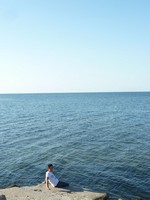 Порт-эль-Кантауи. На фоне безбрежного Средиземного моря чувствуешь себя таким маленьким…