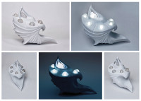 Atlantean Lights (1) 
(3D modeling and printing by selective laser sintering)