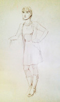 Tatiana's Sketch 
(paper, pencil)